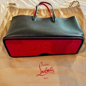 Christian Louboutin Classic Leather Cabata Tote Bag Large - Black